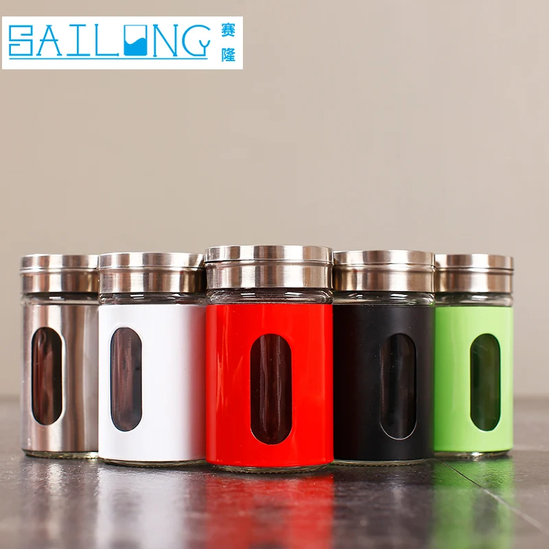 Стеклянная кухонная утварь контейнер для специй набор бытовая комбинированная