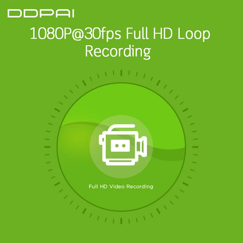 Оригинальный мини видеорегистратор DDPai с английской раскладкой миниатюрный