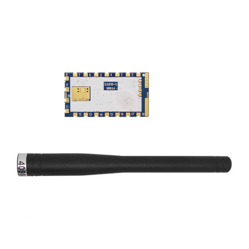 2 шт SA818 V + антенна | 134 ~ 174MHz VHF встроенный модуль Walkie Talkie 500mW 1W 3 5 км до в открытой