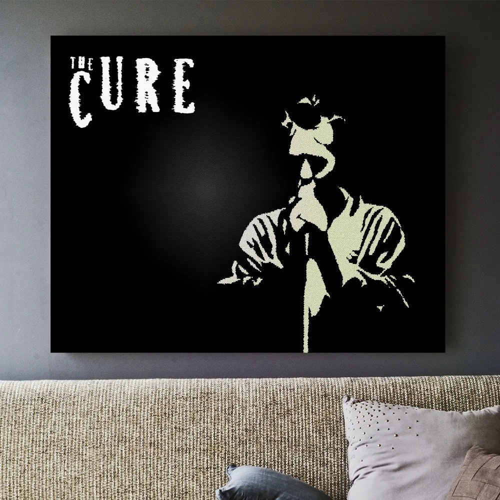

Плакаты и принты с изображением классической музыкальной группы The Cure, Настенная декоративная картина, Картина на холсте для гостиной, дома...