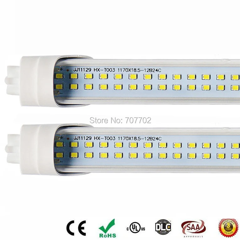 

10PCS 2ft 0.6m LED tube Light SMD2835 144LED 18W 2000LM AC 85-265V G13 T8 Tube Fluorescent Light free shipping DHL FEDEX