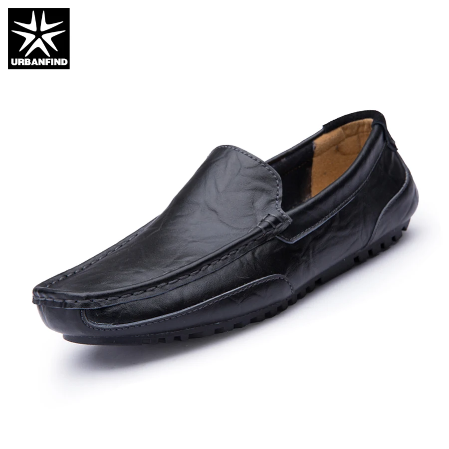 URBANFIND/мужские модные кожаные лоферы обувь без шнуровки размеры 38-44 дышащие