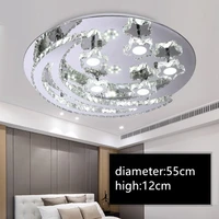 iwhd k9 crystal plafoniera led ceiling lamps for living room bedroom luminaire plafonnier stainless steel lampara techo