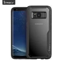 ipaky for samsung galaxy s8 s9 case soft silicon tpupc transparent back cover armor shockproof case for samsung galaxy s8 plus