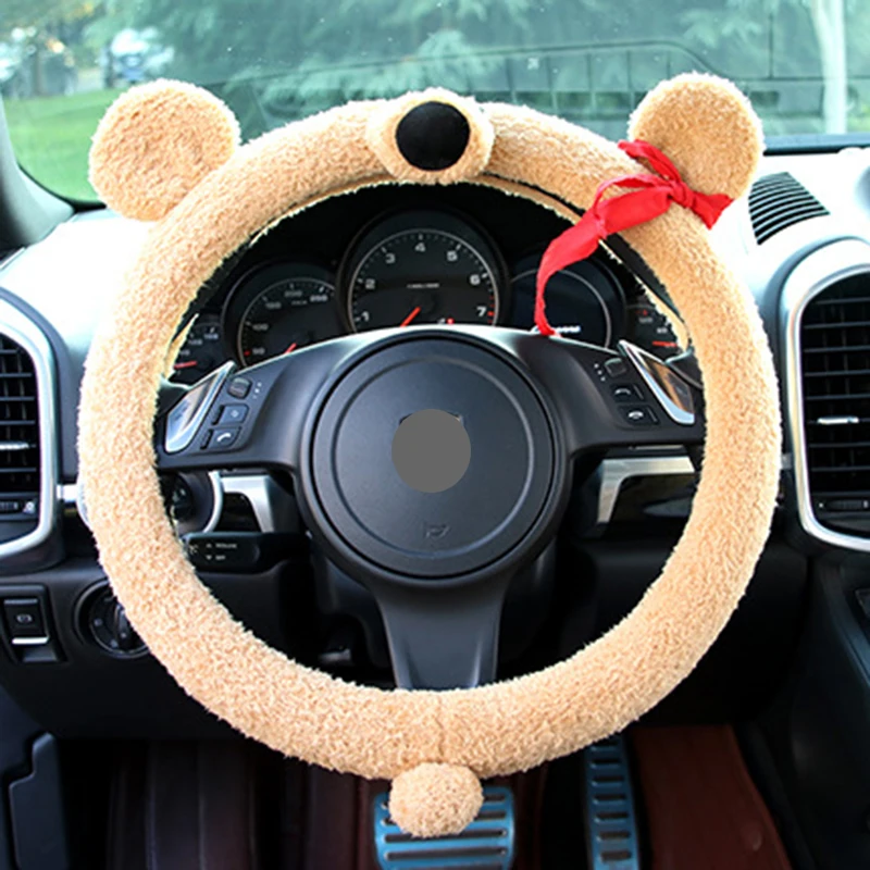 Ciliken steering wheel car covers case protector auto accessories pig elephant dog cute shape cover skin holder 38cm | Автомобили и