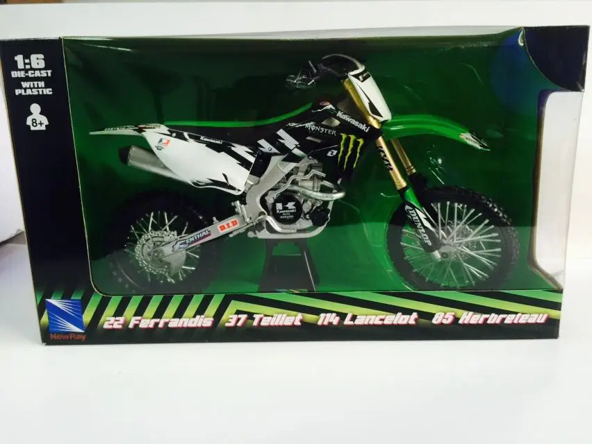 NEWRAY 1/6 масштаб игрушки, модели мотоциклов KAWASAKI ROCKSTAR мотоцикл литья под давлением металлическая модель игрушки для коллекции, подарок, дети