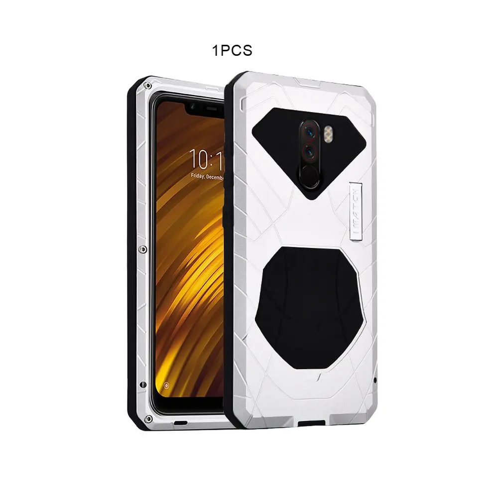 Для Millet 9 POCOPHONE F1 версия анти-сейсмический дизайн анти-капля металлический силиконовый Мобильный чехол для телефона изысканно спроектированный прочный - Цвет: Millet POCOPHONE F1