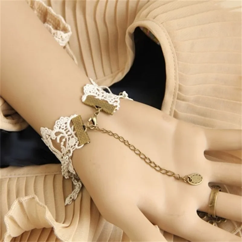 Женское винтажное ювелирное изделие аксессуар в готическом стиле|bracelets for|lace