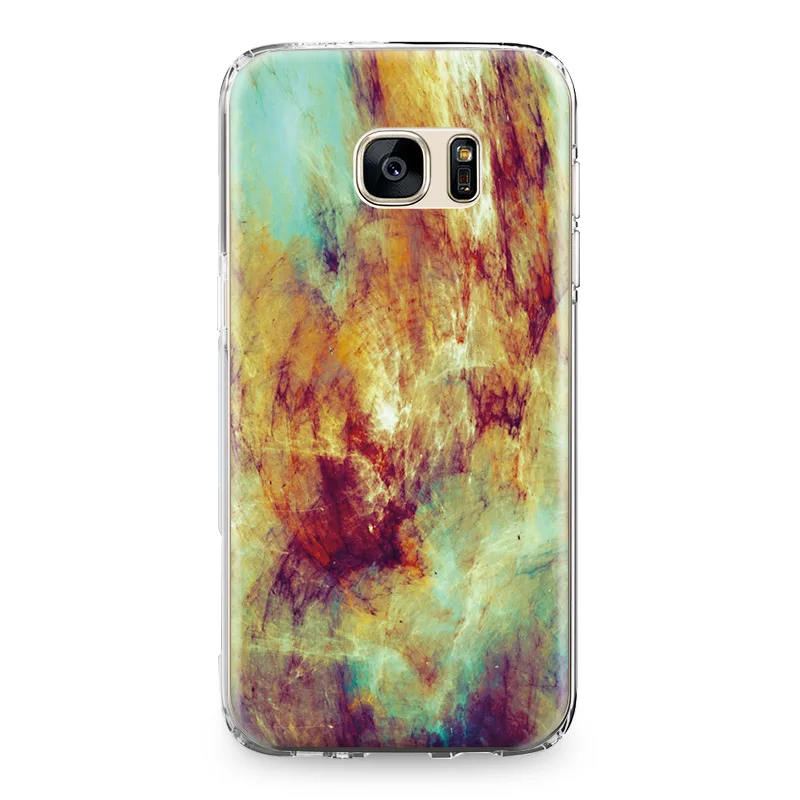 Разноцветными стразами Мрамор TPU Защитный чехол для samsung Galaxy S4 S5 мини S6 S7 край S8 S9