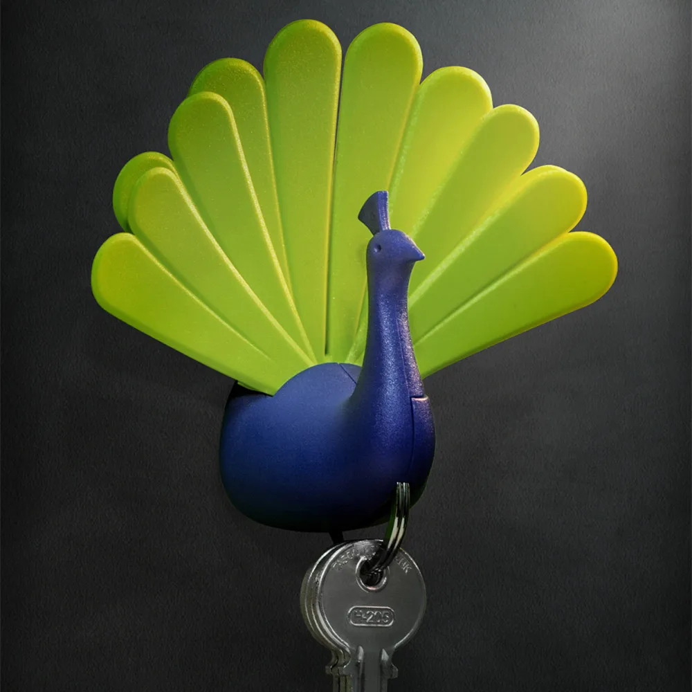 Бесплатная доставка 1 шт. форма павлина настенный для ключей стойка эксклюзивный