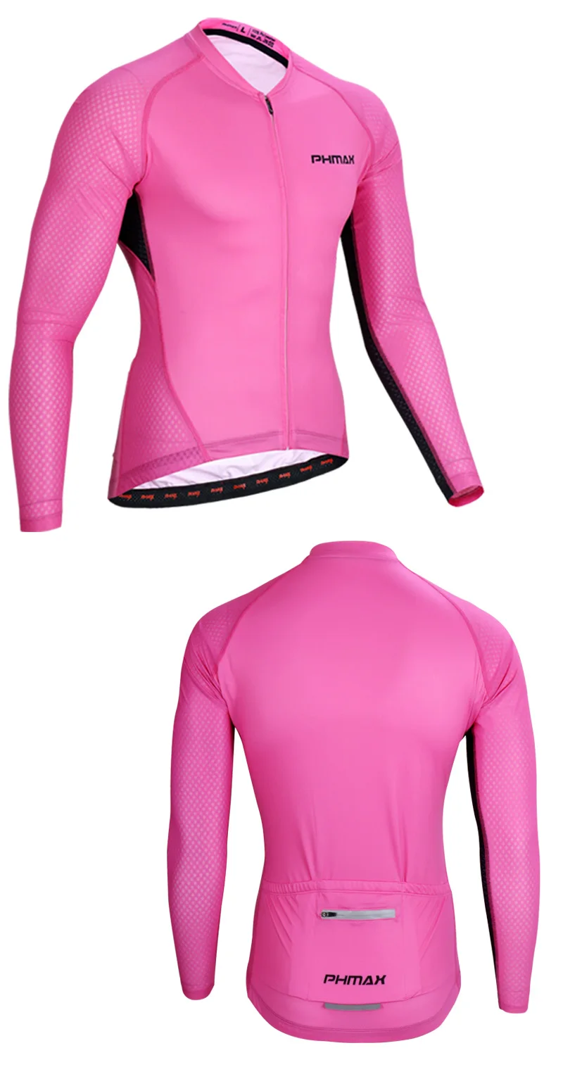 PHMAX полиэстер мужской Pro Джерси Майо для велоспорта Ropa Ciclismo MTB велосипед одежда с длинными рукавами гонки на велосипедах велосипедные костюмы