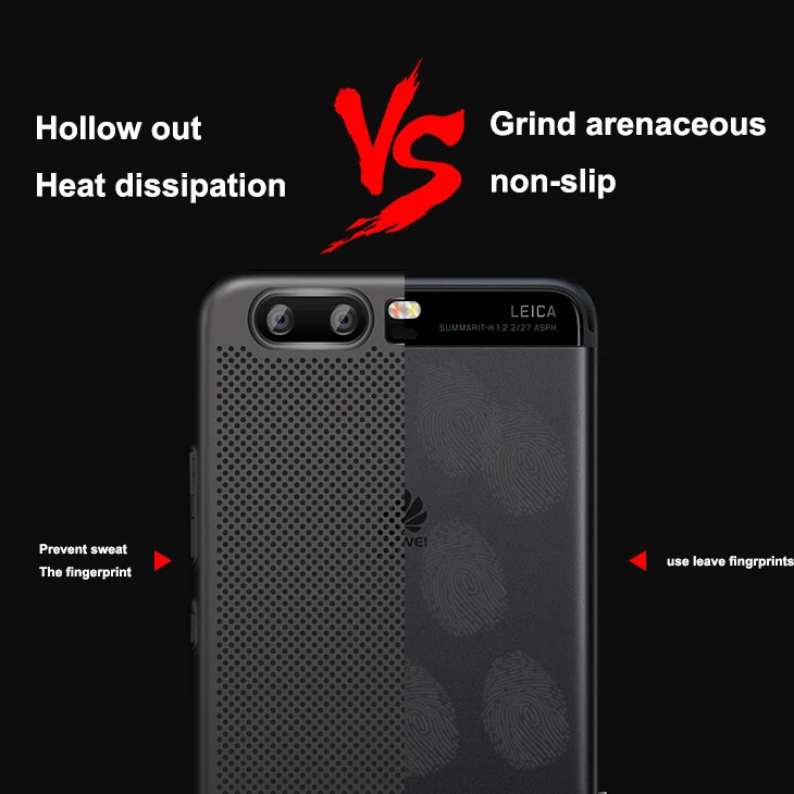 Ipngve дышащая рассеивания тепла корпус для Huawei P10 360 градусов полное покрытие