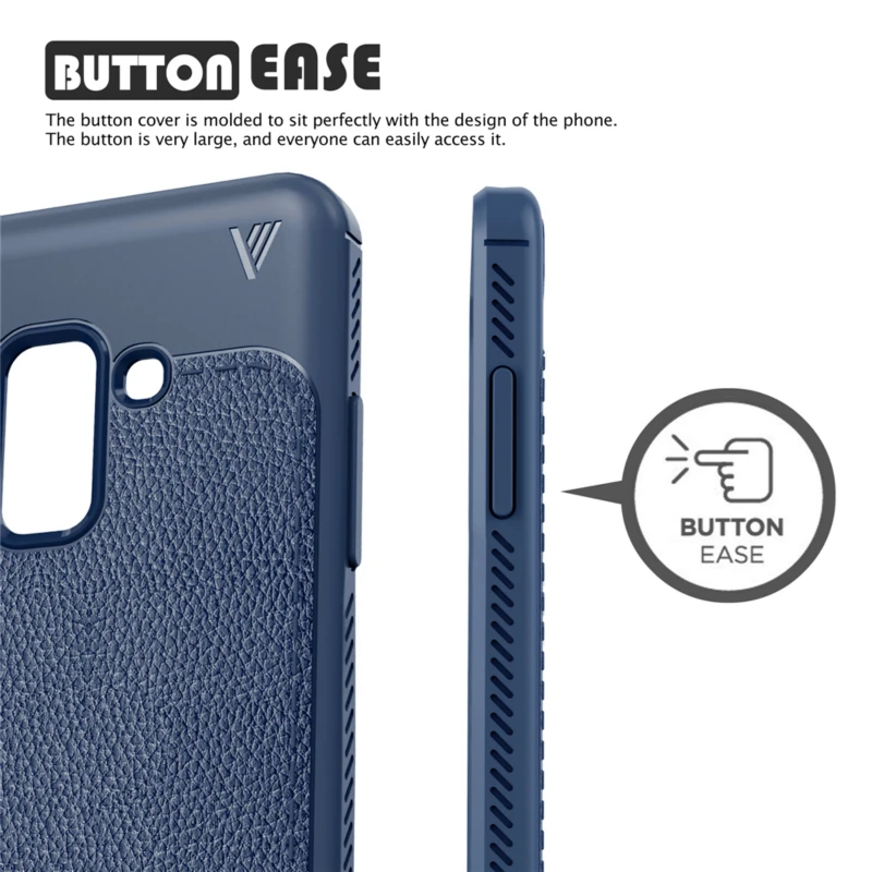 Для samsung Galaxy A8 2018 Роскошный чехол грязи устойчивый к царапинам Мягкие TPU Защитите