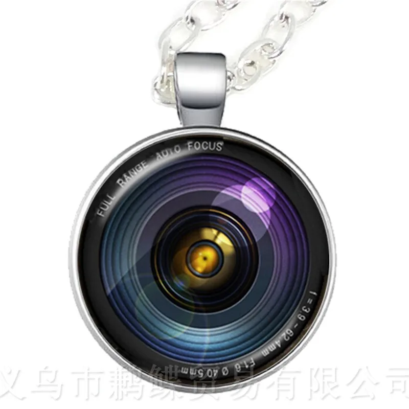 Фотография фотошона ожерелье с объективом фотоаппарата Glass кабошоном 25 мм