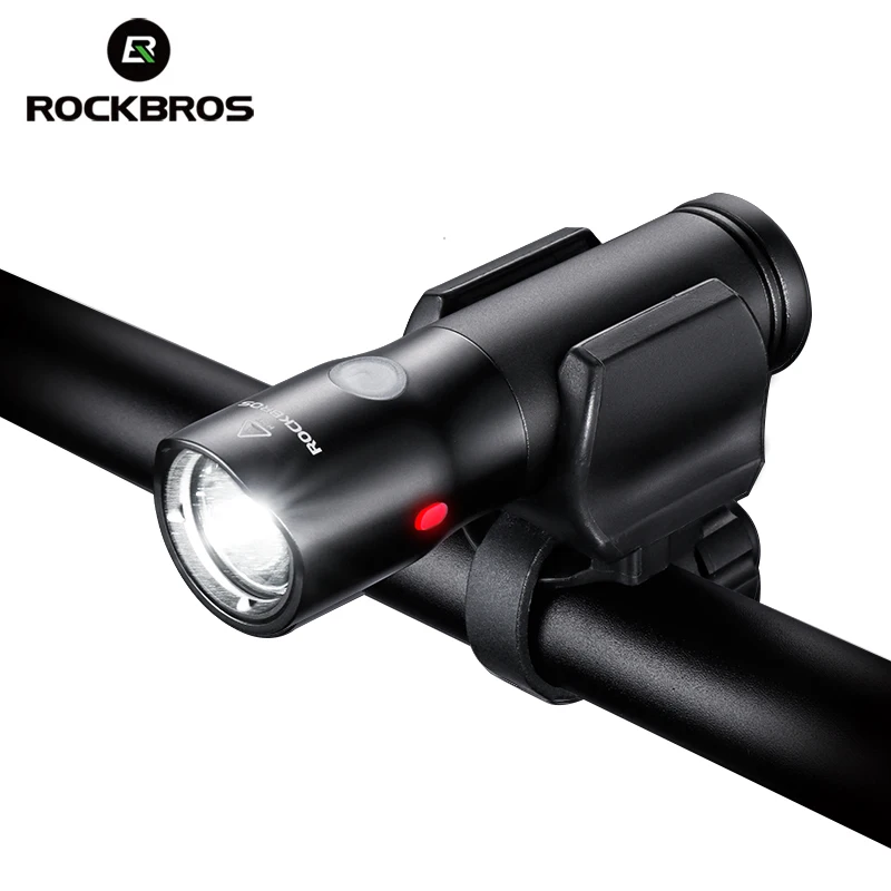 

ROCKBROS Bicycle Front Light Power Bank Waterproof USB Rechargeable Bike Lamp Side Warning Flashlight 700 Lumen 2000mAh 5 Modes