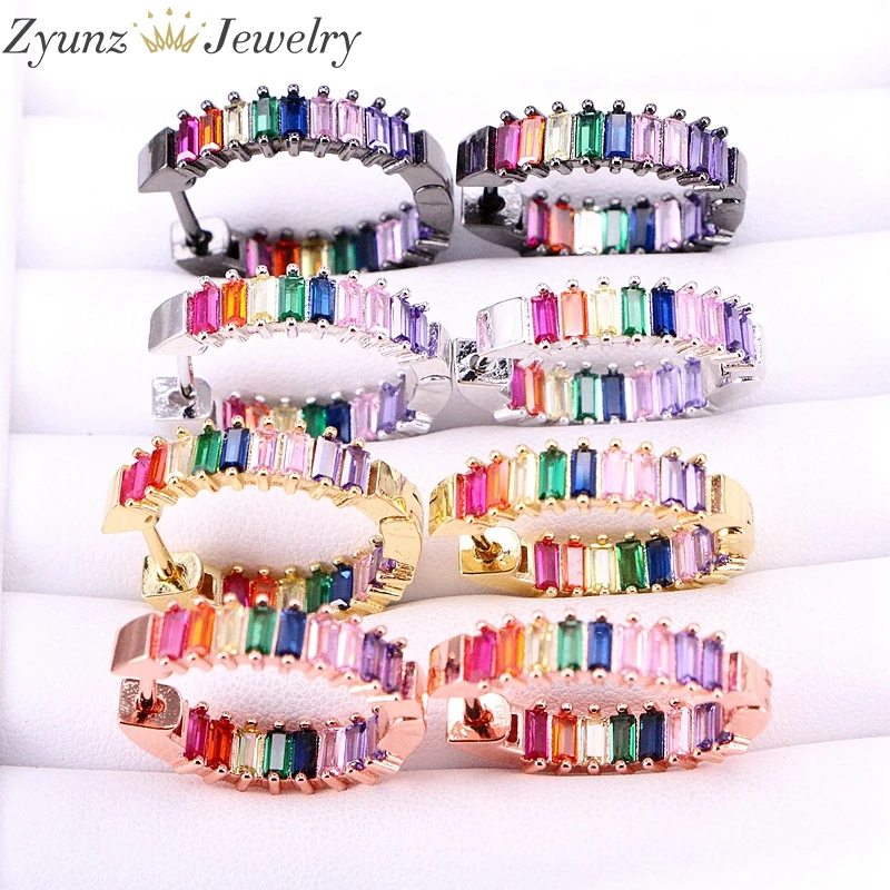 5 пар 25 мм разноцветные Круглые геометрические серьги гвоздики|Серьги-гвоздики| |