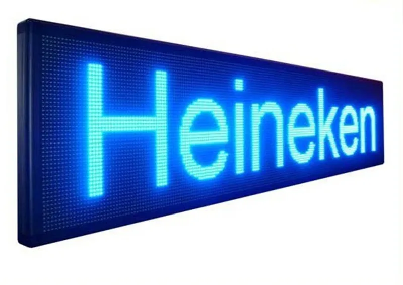DIY светодиодный текст знак 20 штук p10 полууличный вариант дисплей Голубой цвет