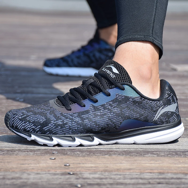 Li-Ning/мужские кроссовки для бега легкие удобная дышащая Спортивная обувь со