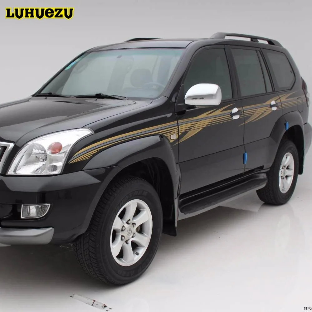Luhuezu ABS хромированный автомобильный боковой зеркальный чехол для Toyota Land Cruiser Prado