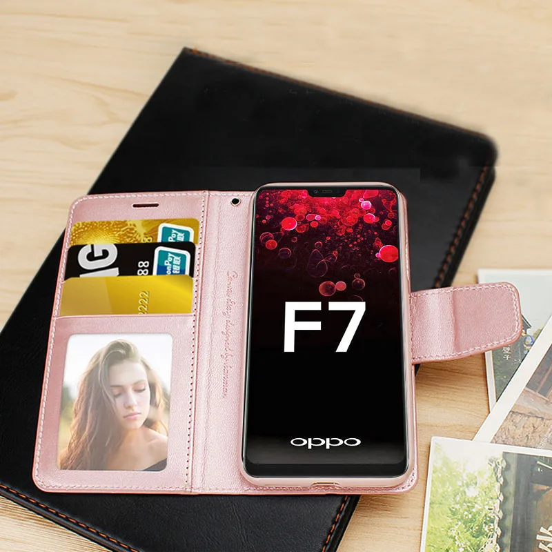 Hanman высококачественный защитный чехол для OPPO F7 люкс класса, Стиль в ретро-стиле из овечьей кожи кошелек задняя крышка-чехол с магнитной стоячий кейс-держатель Слот для карт памяти F7