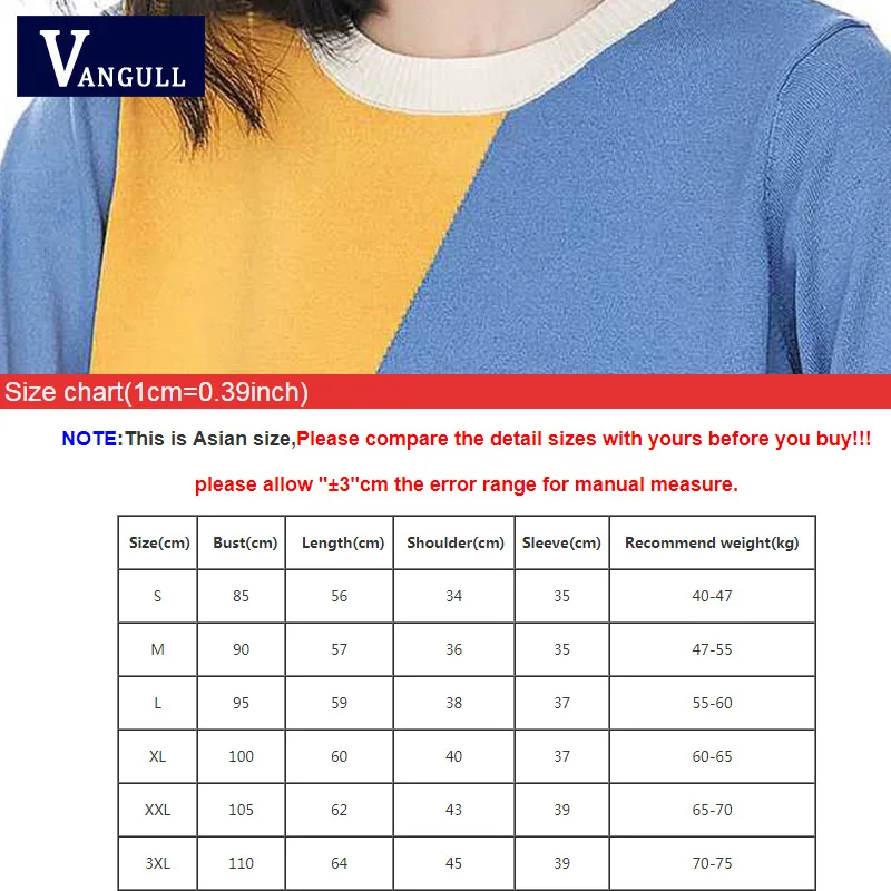 Vangull Summer Contrast Color Women Sweater Casual Half Sleeve Pullovers O-Neck Knitted Tops Jumper Thin Femme Soft | Женская одежда