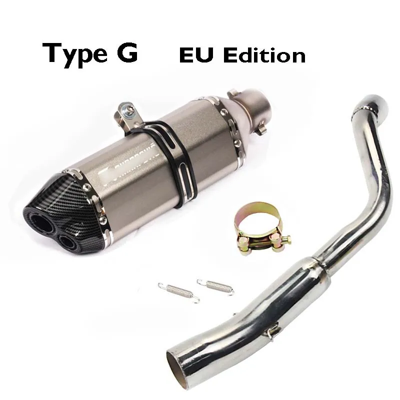 Type G EU Edition Слипоны CB600F Hornet выхлопная система глушитель Escape соединительная трубка весь набор труб для Honda CB600F Hornet - Цвет: Type G EU Edition