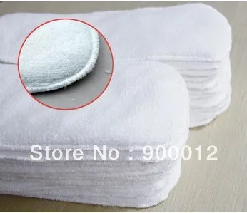 Free Shipping Baby inserts Microfiber 200 Pcs 4 layers Reusuable microfiber Baby Cloth Diaper Nappies inserts