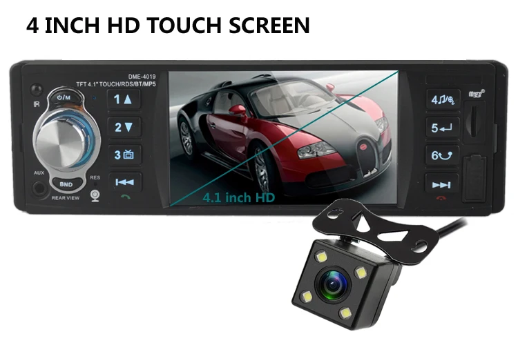 Автомобильный MP5 плеер с поддержкой Bluetooth 4 1 дюйма Авторадио радио Кассетный AUX/USB