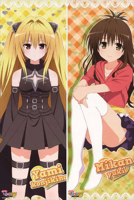 15 To love ru аниме персонажи сексуальная девушка Микан Юки Бросок Наволочка To Love-Ru наволочка для тела - Цвет: 15