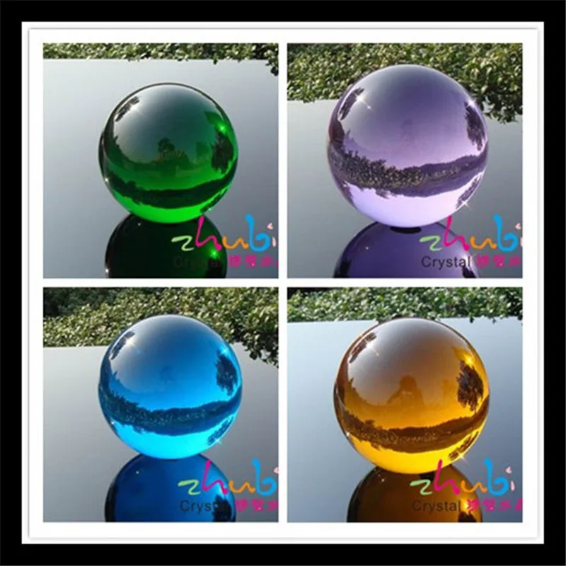 Прозрачные круглые стеклянные бусины для подвесок без отверстия 30 мм кристально