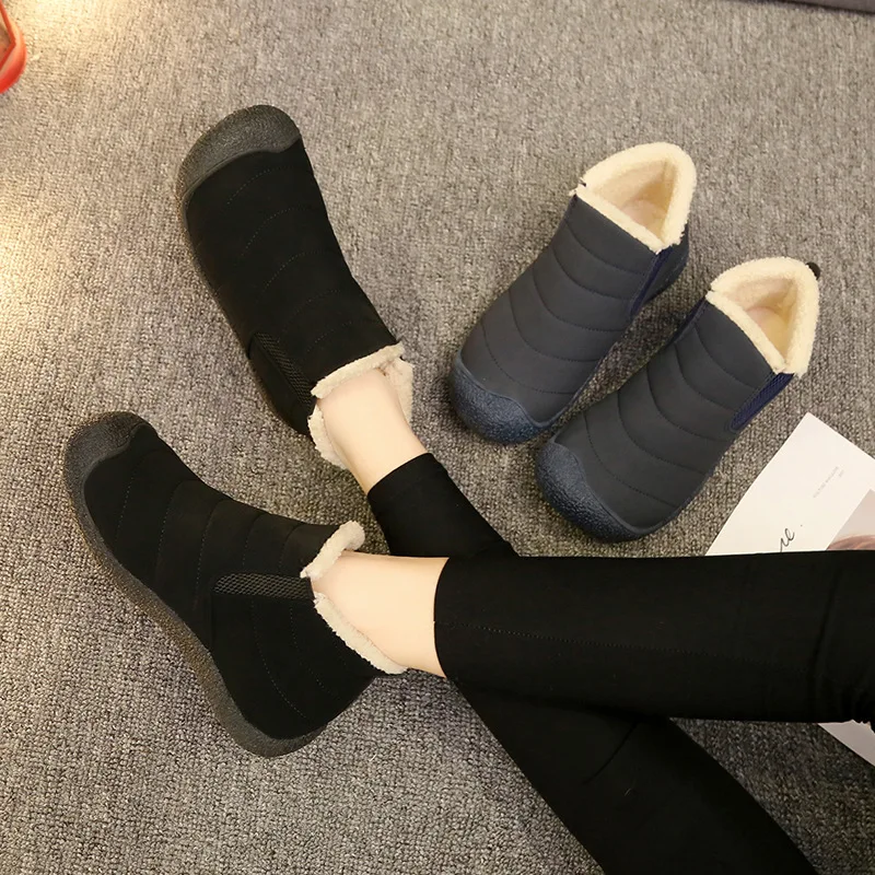 2019 Winter Outdoor Canvas Snow Boots Waterproof Non-slip Warm For Men And Women Cold Resistance Wear | Обувь