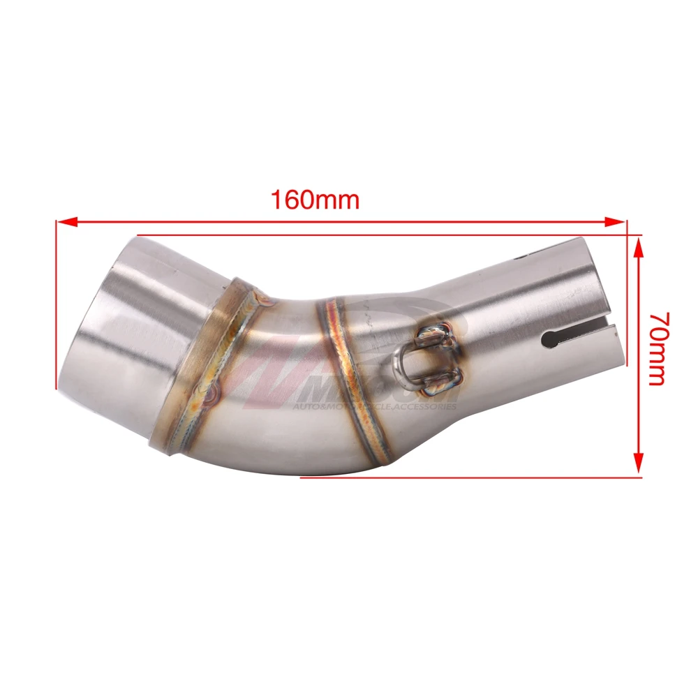 Dirt Bike Racing Motorbike Modified Scooter Muffler Motorcycle Middle Exhaust pipe For YAMAHA YZF R25 R30 R3 2015 2016|scooter muffler|mufflers