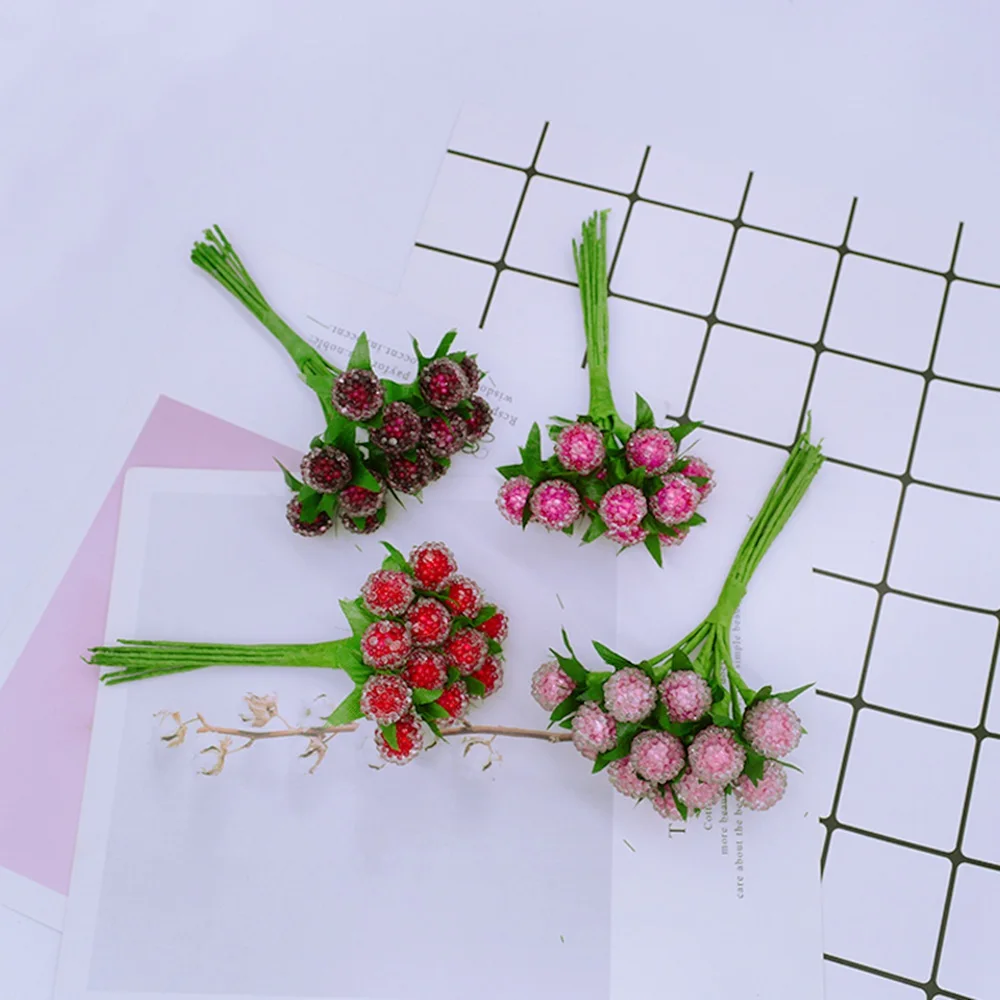 12 шт. высокое качество поддельные пластиковые гранатовые растения diy Подарочная