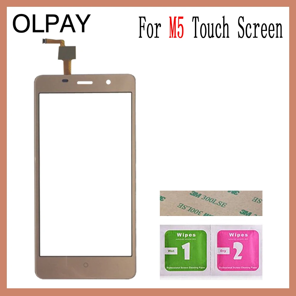 Glod No Tools OLPAY 5,0 ''для Leagoo M5 сенсорный экран дигитайзер панель запасные части сенсорный экран Переднее стекло объектив сенсор Бесплатный клей и салфетки - Цвет: Glod No Tools
