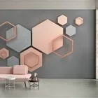 3D-обои с геометрическим рисунком, в минималистическом стиле