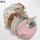 Детские слюнявчики с кисточками, винтажные Слюнявчики с цветочным рисунком для новорожденных, двухсторонние Слюнявчики для мальчиков и девочек, бандана, Сельский костюм