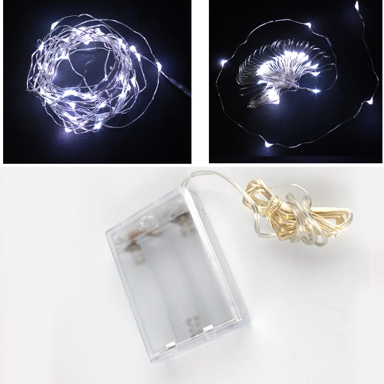 2 м экологическая энергосберегающая гирлянда сказочного света 20 LED на батарейках