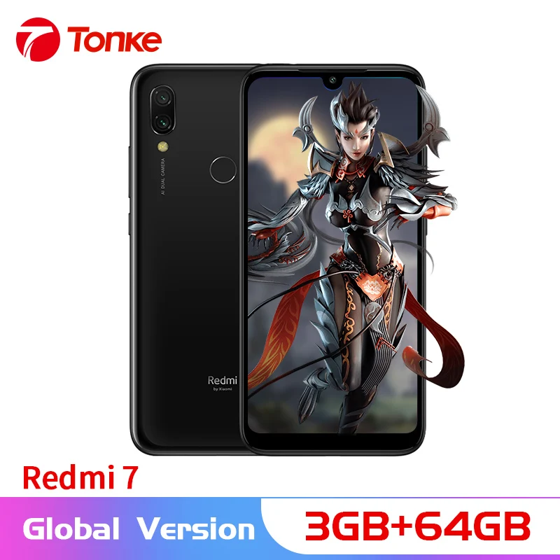 Глобальная версия сотовый телефон Xiaomi Redmi 7 3 ГБ ОЗУ 64 Гб ПЗУ Snapdragon 632 Восьмиядерный