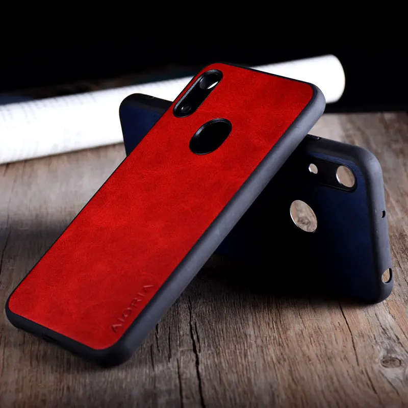Чехол для huawei y6 2019 роскошный винтажный кожаный чехол из ТПУ и ПК телефона honor 8a pro