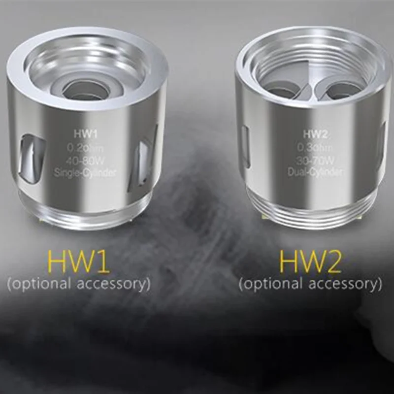 Оригинальные катушки Eleaf HW HW1 50 шт./лот одна SS316L 0 2 Ом/HW2 двойной цилиндр 3 Ом головка