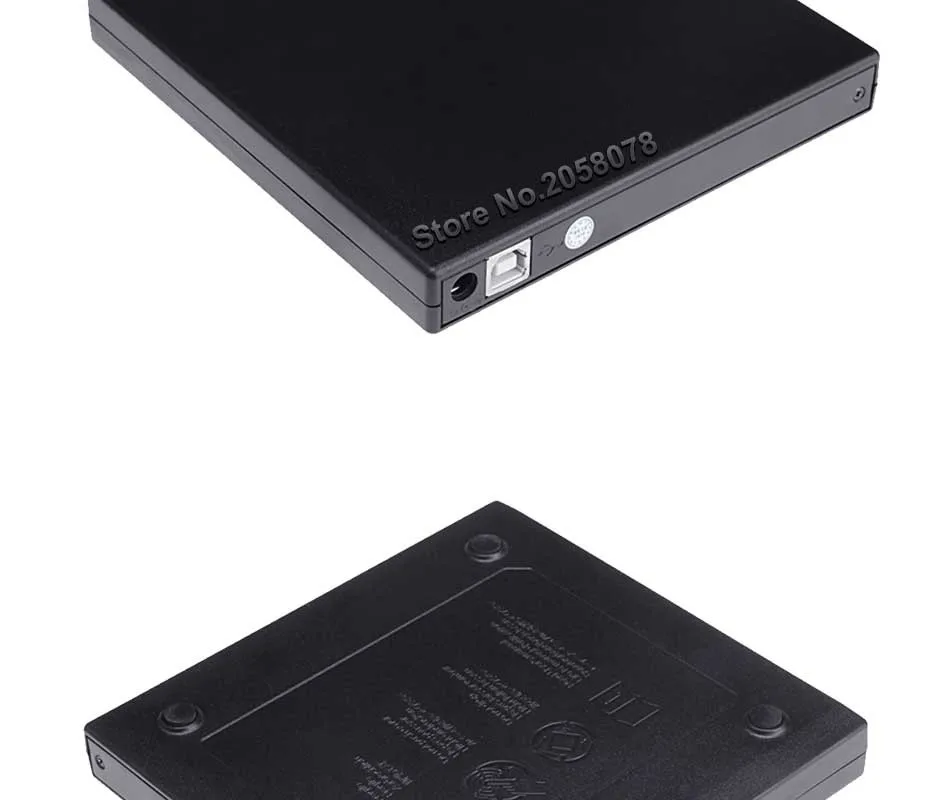 Портативный внешний тонкий USB 2,0 DVD-RW/CD-RW горелки рекордер IDE чип оптический привод CD DVD rom комбо писатель для портативных ПК