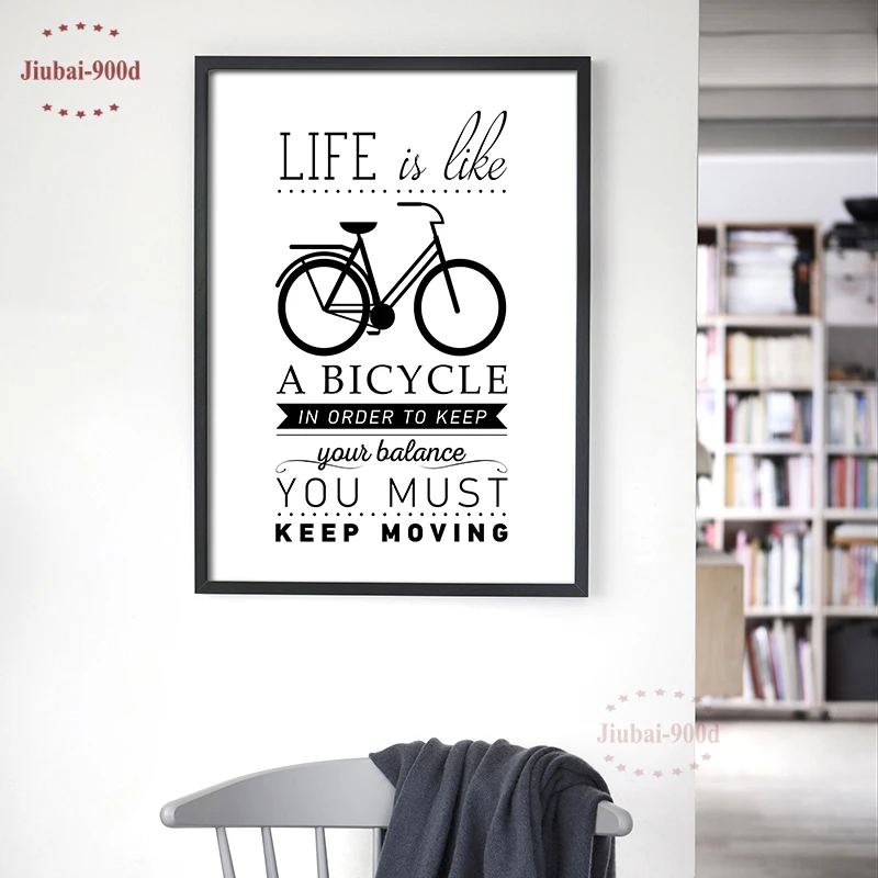 Постер с художественным принтом Life Quote тканевые настенные картины для украшения