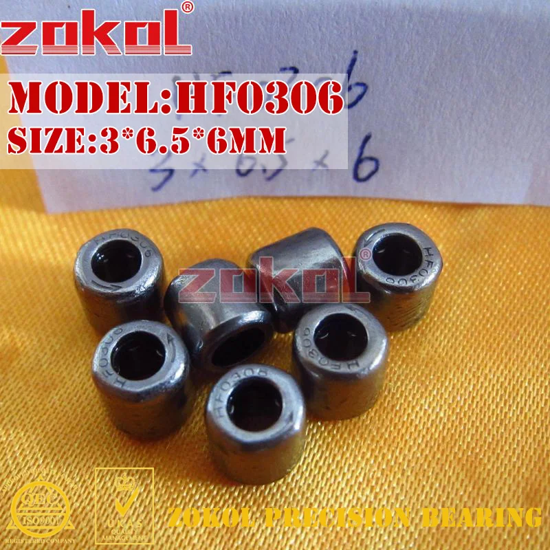 ZOKOL 10 шт. HF0306 HF0406 HF0608 HF0612 EWC0608 односторонний игольчатый роликовый подшипник 3*6 5*6 мм