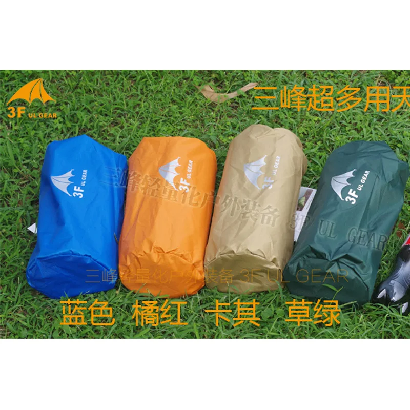 3F UL gear 3x3 M серебряное покрытие Flysheet Водонепроницаемый солнцезащитный 210 T тафты висячая Брезентовая палатка пляжный навес