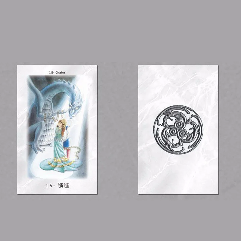 Новый дизайн карт Dragon Tarot настольная игра высококачественная бумага 78 шт.