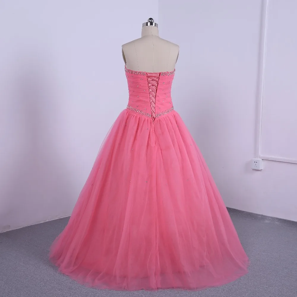 Плиссированные Бальные платья quinceanera с блестками и камнями корсет на спине юбка