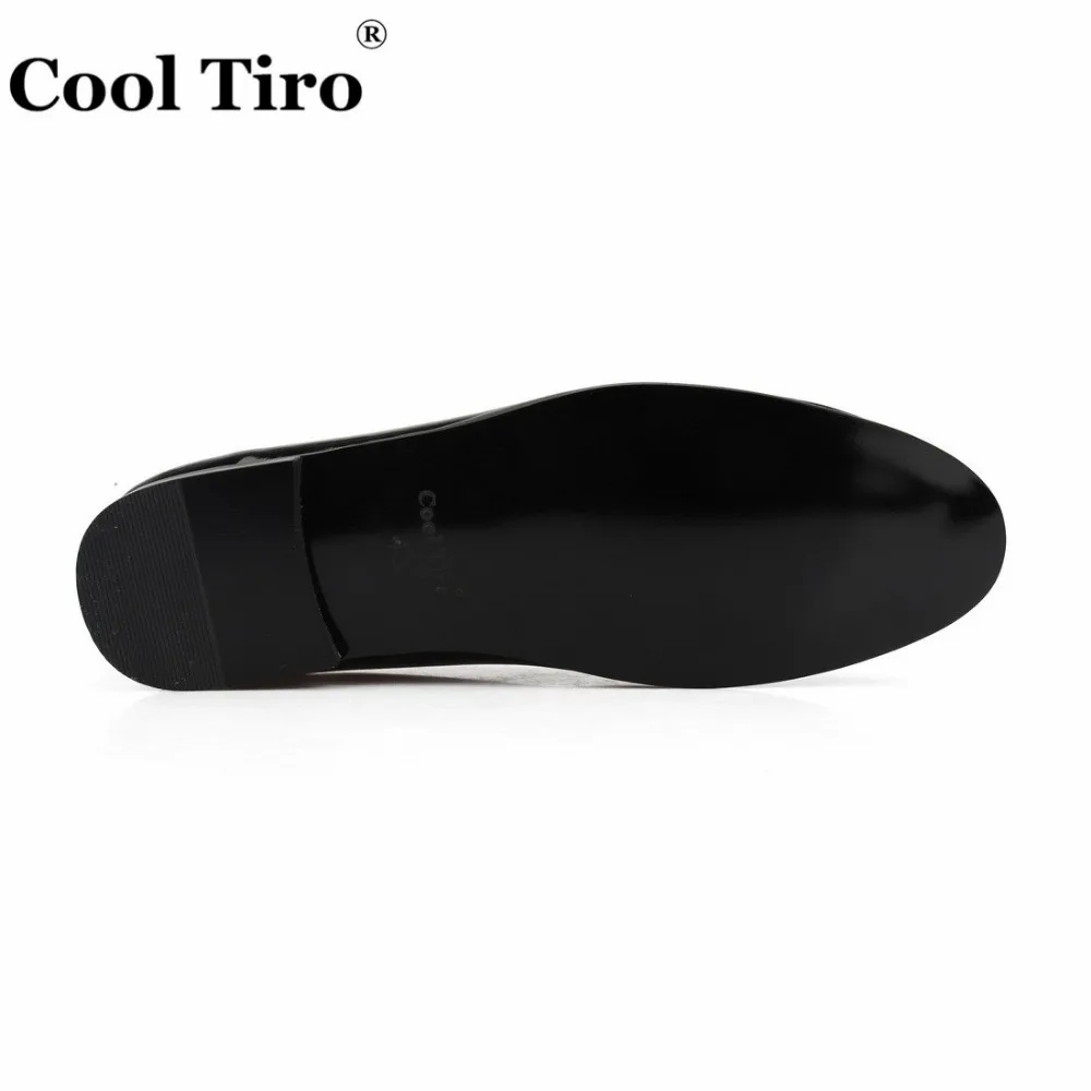 COOL TIRO/мужские свадебные черные модельные туфли ручной работы из натуральной