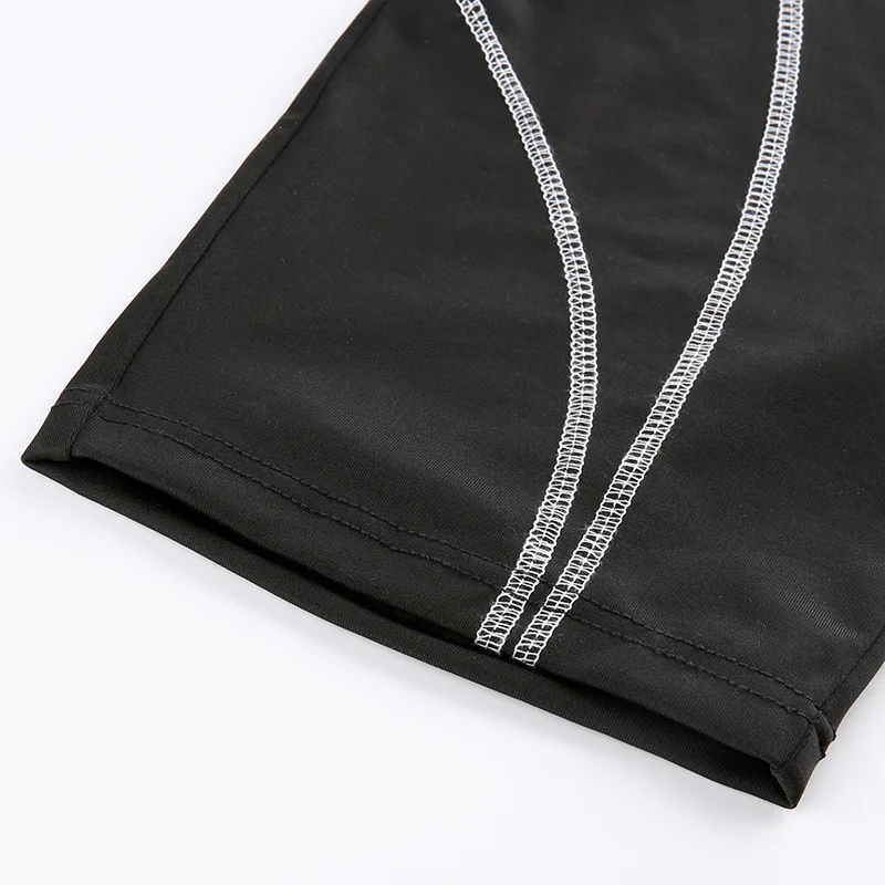 ArtSu Black Biker Shorts Women Stretch Push Up High Waist Shorts Ladies Active Wear Short Hotpants Fitness Summer ASSH20082