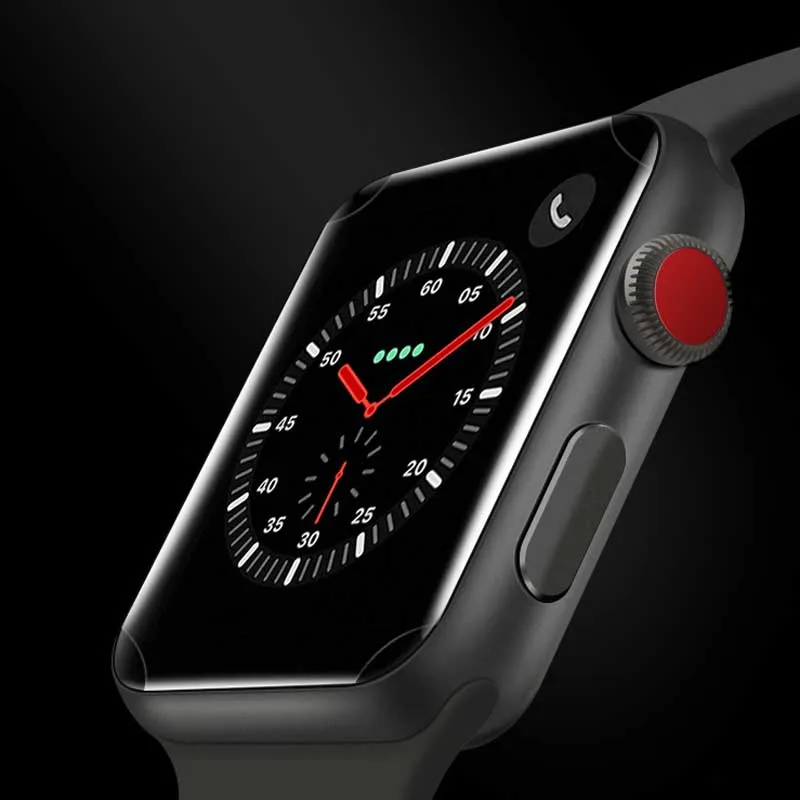 3 шт ультра прозрачный ТПУ мягкий экран протектор Крышка для Apple Watch 42 мм 38 Series3/2/1