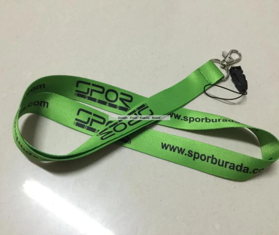 Ремешки для шеи с принтом логотипа на заказ из полиэстера сублимацией дешевые